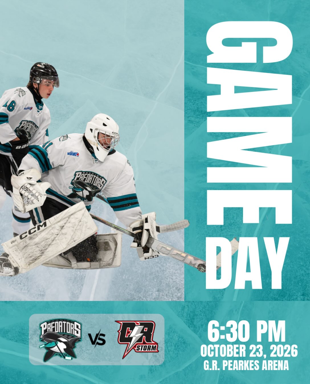 It’s game day! 6:30 pm pick drop at home!