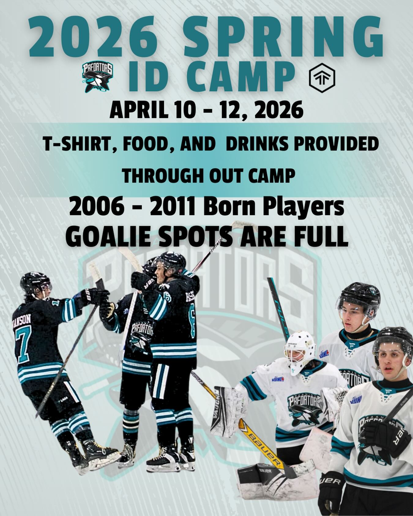 🚨🚨 GOALIE SPOTS ARE FULL 🚨🚨